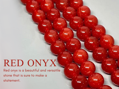 Red Onyx Round Beads